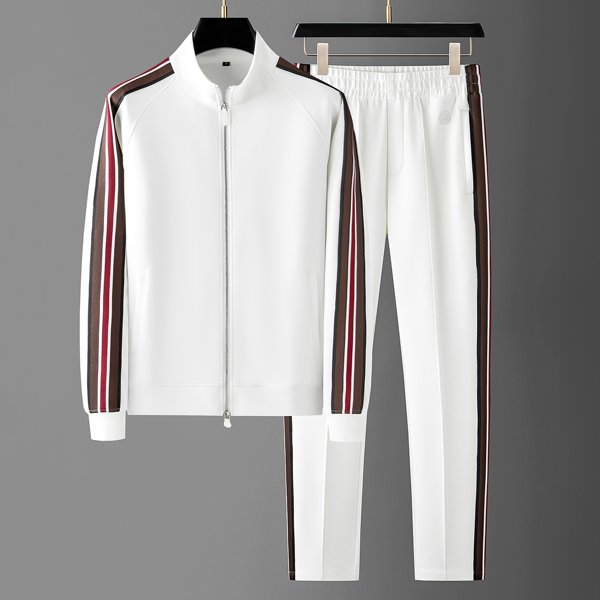 Walker Shop休闲运动套装男两件套空气层太空棉宽松开衫卫衣男装